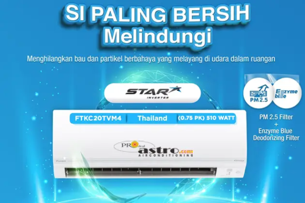 AC Daikin Star Inverter Thailand 3/4 PK